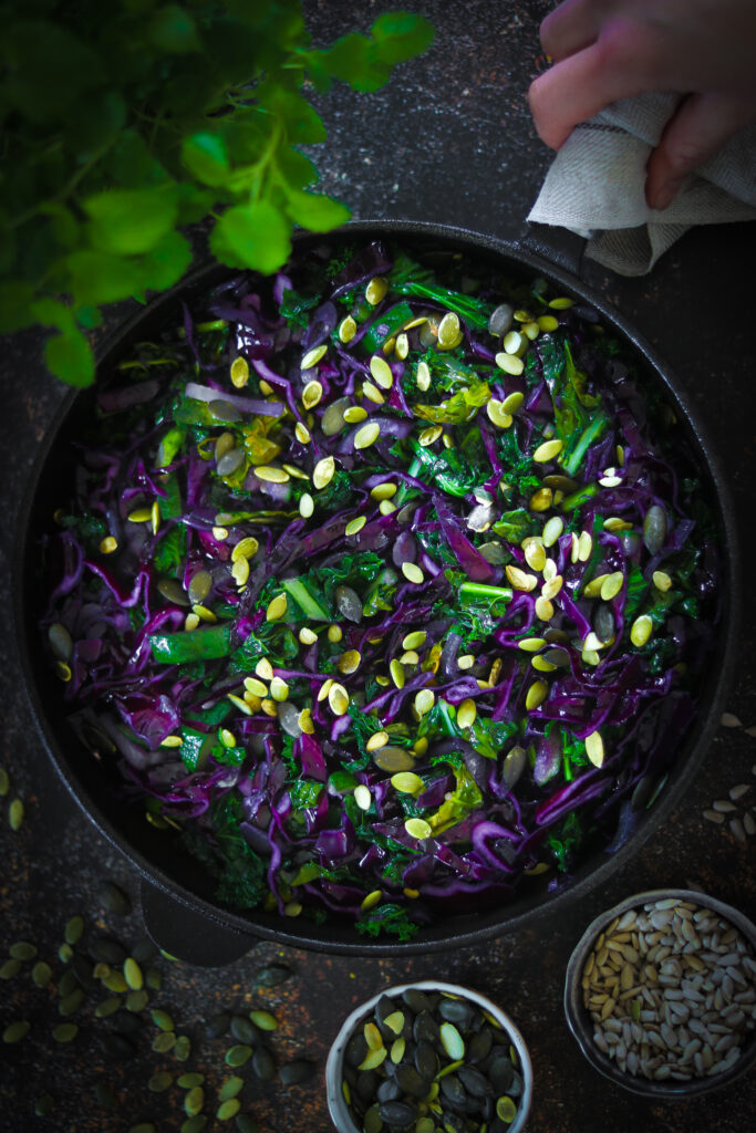 varm näringsrik sallad